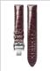 Bright black alligator L682121345 Lugs 19mm